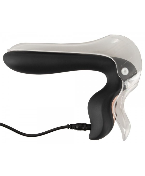 Вагинальный расширитель Vibrating Speculum с вибрацией и подсветкой