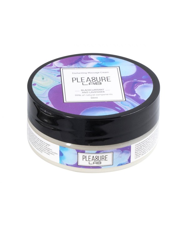 Массажный крем Pleasure Lab Enchanting с ароматом черной смородины и лаванды - 50 мл.