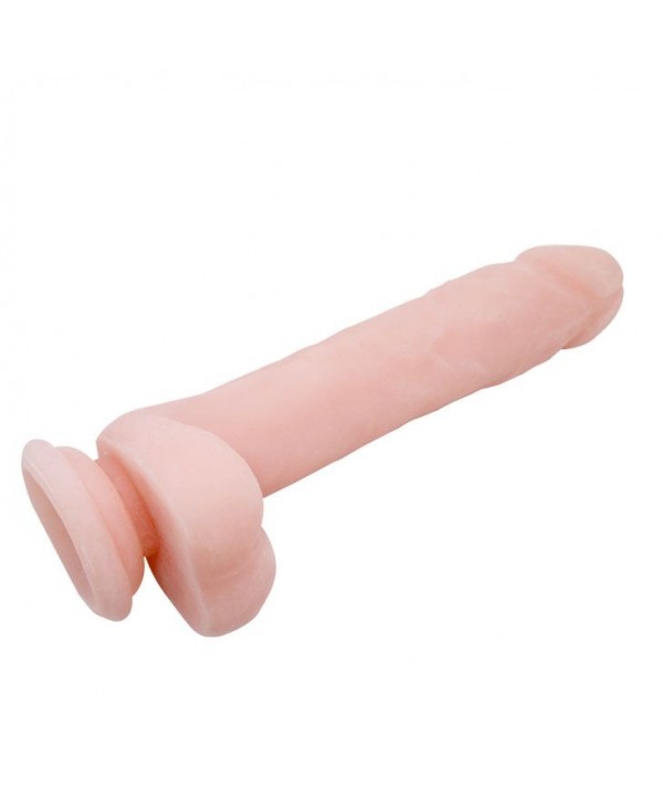 Телесный фаллоимитатор на присоске Super Dildo - 21,5 см.