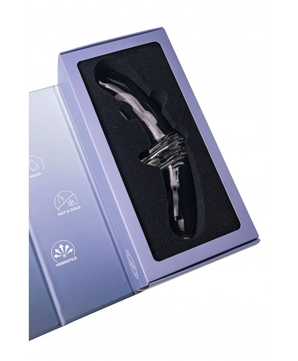 Прозрачный двусторонний стеклянный фаллоимитатор Satisfyer Double Crystal - 19,5 см.