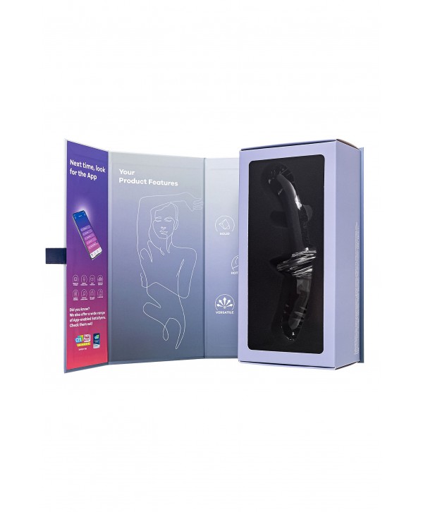 Прозрачный двусторонний стеклянный фаллоимитатор Satisfyer Double Crystal - 19,5 см.