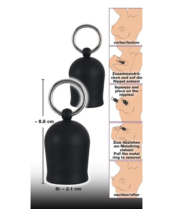 Помпы для сосков Black Velvets Nipple Suckers