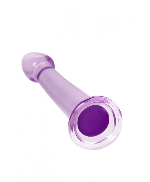 Фиолетовый фаллоимитатор Jelly Dildo S - 15,5 см.