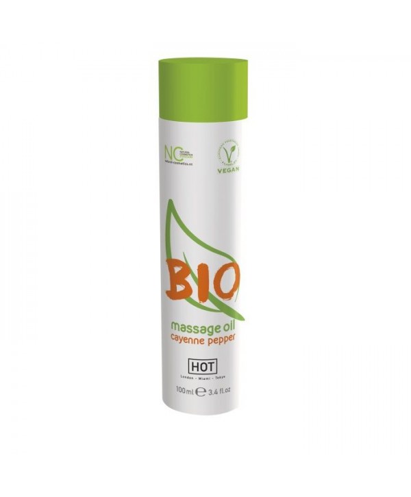 Массажное масло BIO Massage oil cayenne pepper с кайенским перцем - 100 мл.