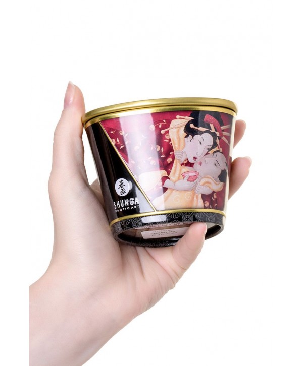 Массажная  свеча Sparkling Strawberry Wine с ароматом клубничного вина - 170 мл.