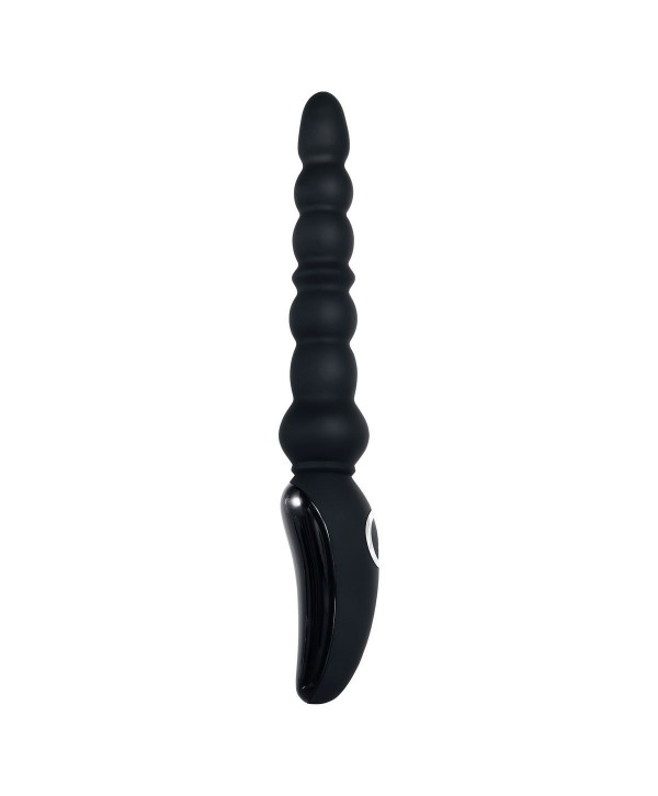 Черная анальная виброелочка Magic Stick - 22,6 см.