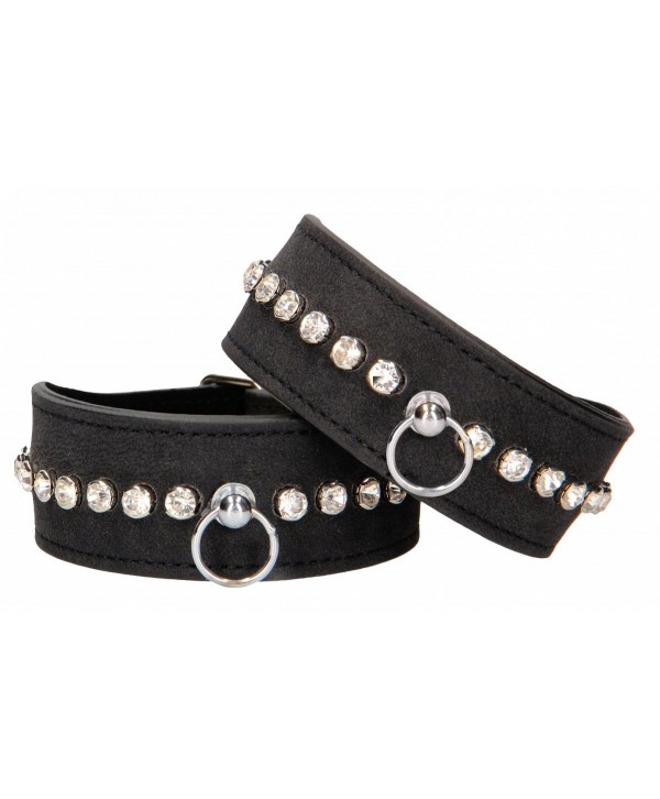 Черные поножи Diamond Studded Ankle Cuffs