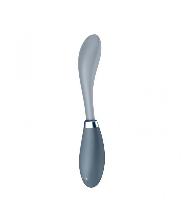 Серый вибромассажер G-Spot Flex 3 - 19,5 см.