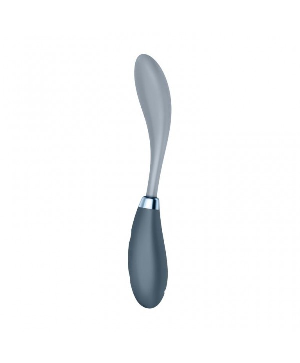 Серый вибромассажер G-Spot Flex 3 - 19,5 см.