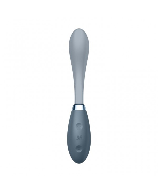 Серый вибромассажер G-Spot Flex 3 - 19,5 см.