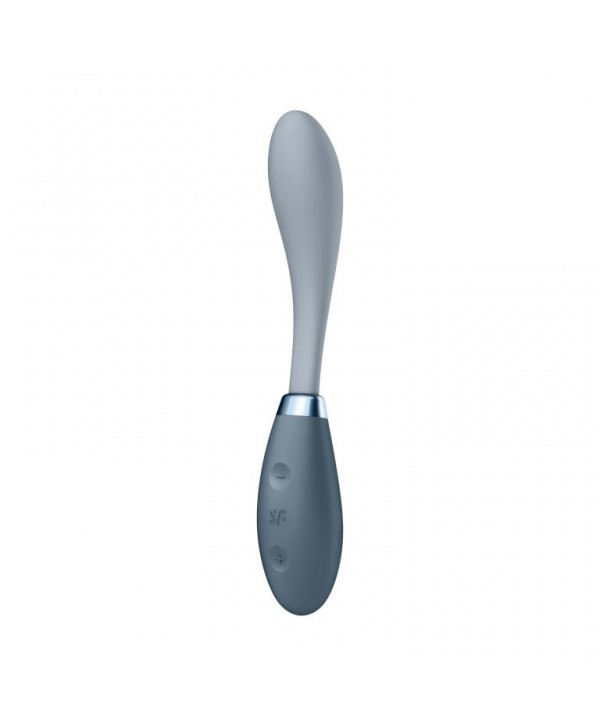 Серый вибромассажер G-Spot Flex 3 - 19,5 см.