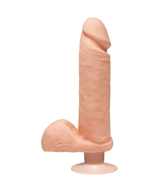 Телесный вибратор-реалистик The D Perfect D Vibrating 8  - 23 см.