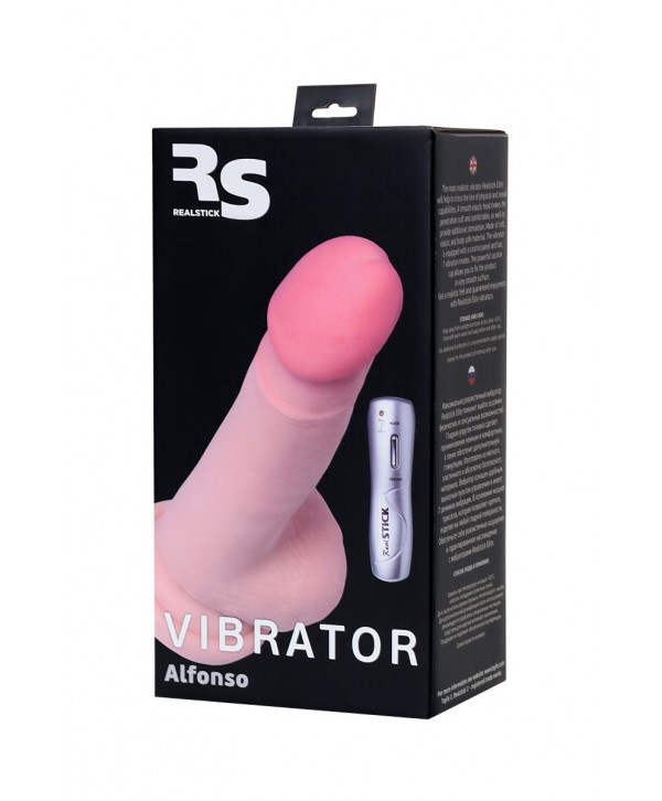 Телесный вибратор-реалистик Alfonso - 18,5 см.