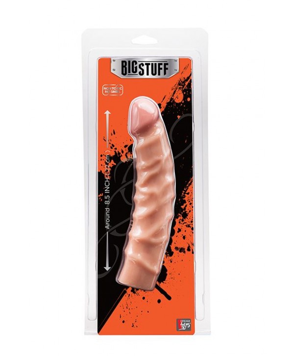 Телесный фаллоимитатор BIGSTUFF DONG 8.5INCH - 22 см.