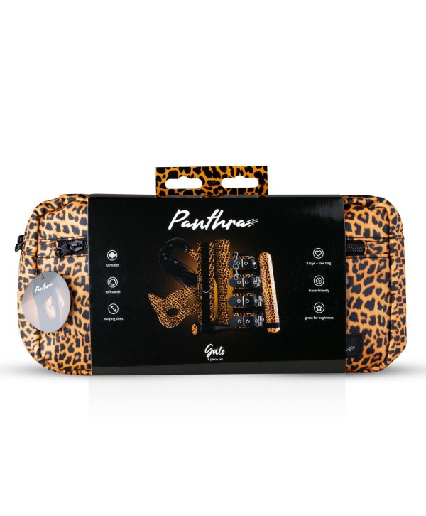 Стильный БДСМ-набор Gato 8-piece Set в анималистическом дизайне
