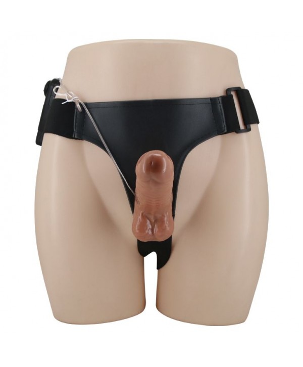 Страпон на трусиках с вибрацией Ultra Passionate Harness - 16 см.