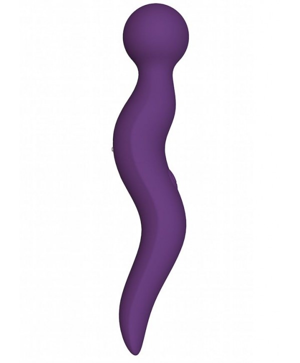 Фиолетовый жезловый вибромассажёр Cassi - 21 см.