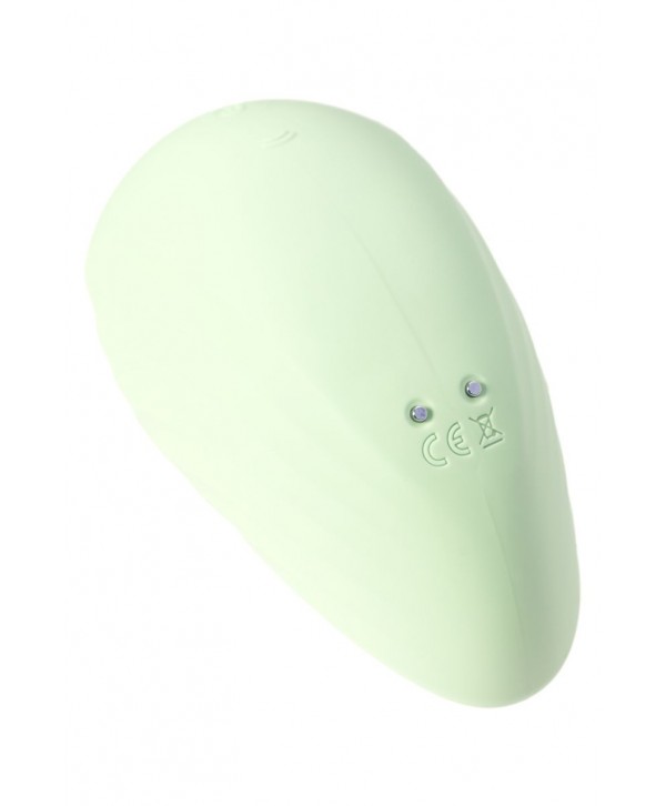 Салатовый вакуум-волновой стимулятор клитора Satisfyer Pearl Diver