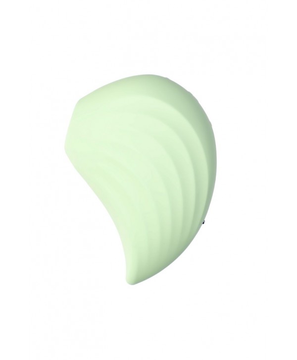 Салатовый вакуум-волновой стимулятор клитора Satisfyer Pearl Diver