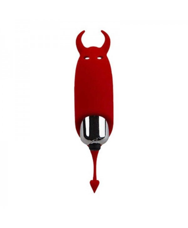 Красный вибростимулятор Devol Mini Vibrator - 8,5 см.