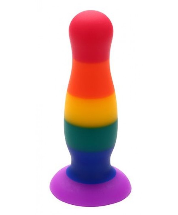 Разноцветная анальная пробка COLOURFUL PLUG - 12,5 см.