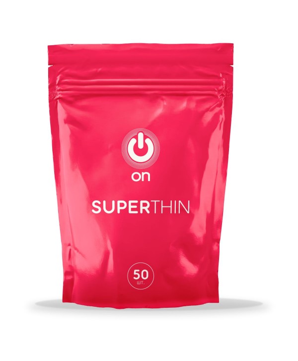Ультратонкие презервативы ON Super Thin - 50 шт.