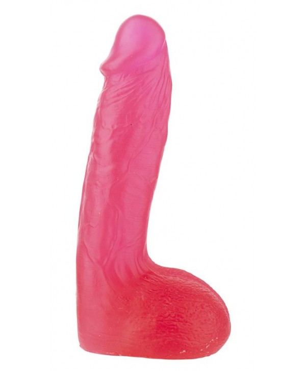 Розовый фаллоимитатор XSKIN 7 PVC DONG - 18 см.