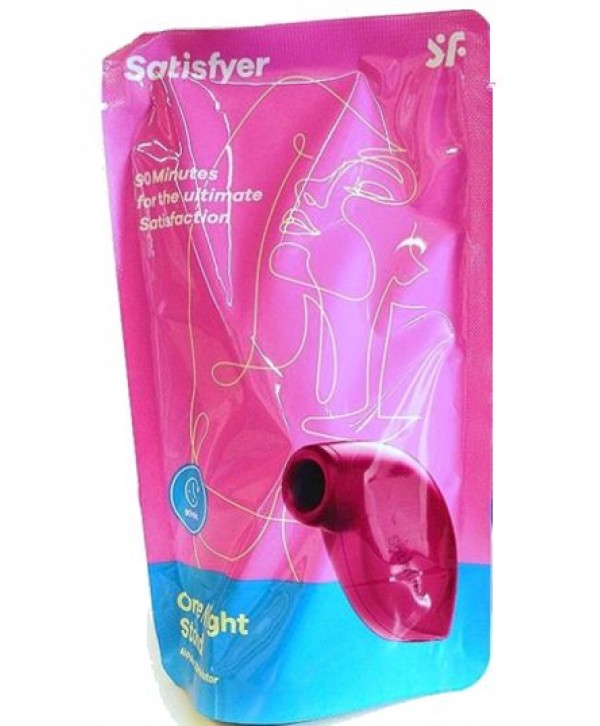 Красный вакуум-волновой бесконтактный стимулятор клитора Satisfyer One Night Stand