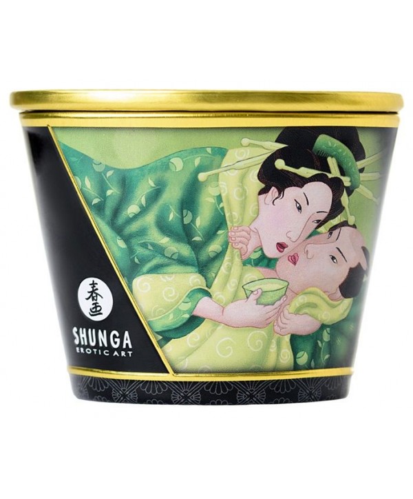 Массажная свеча Exotic Green Tea с ароматом зелёного чая - 170 мл.
