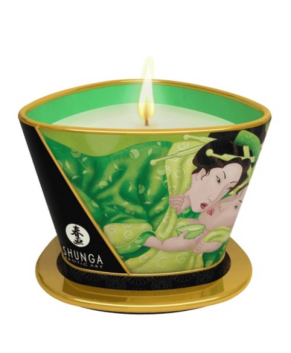 Массажная свеча Exotic Green Tea с ароматом зелёного чая - 170 мл.