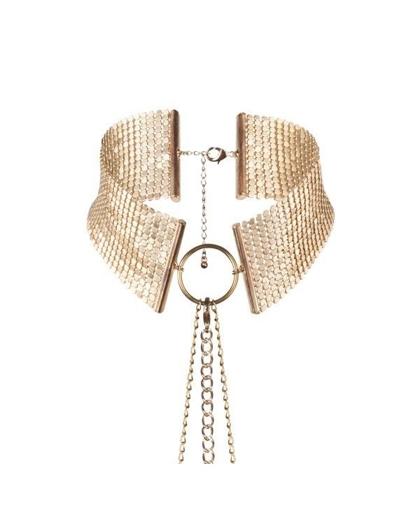 Золотистый ошейник с цепочками Desir Metallique Collar