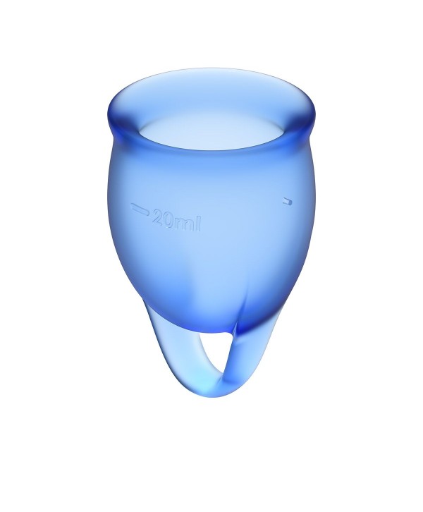 Набор синих менструальных чаш Feel confident Menstrual Cup