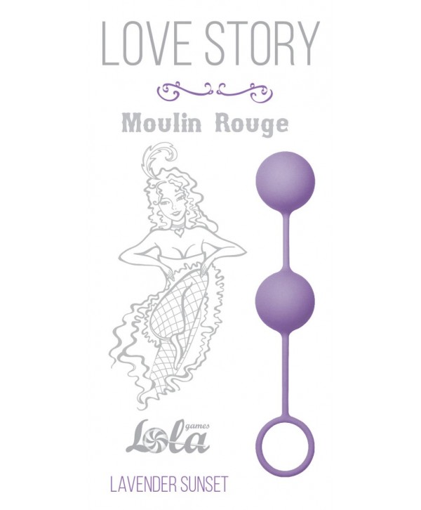 Сиреневые вагинальные шарики Love Story Moulin Rouge