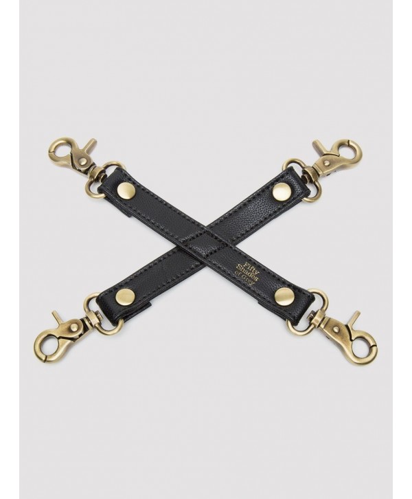 Черный фиксатор для манжет Bound to You Faux Leather Hogtie