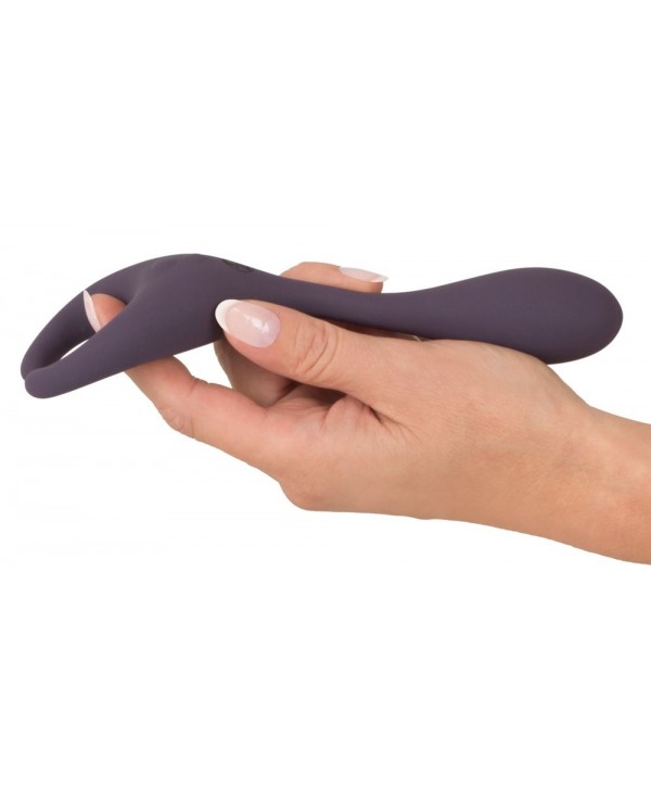 Фиолетовый универсальный вибратор Remote Controlled Couples Vibrator