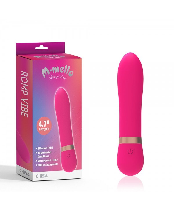 Розовый мни-вибратор Romp Vibe - 11,9 см.