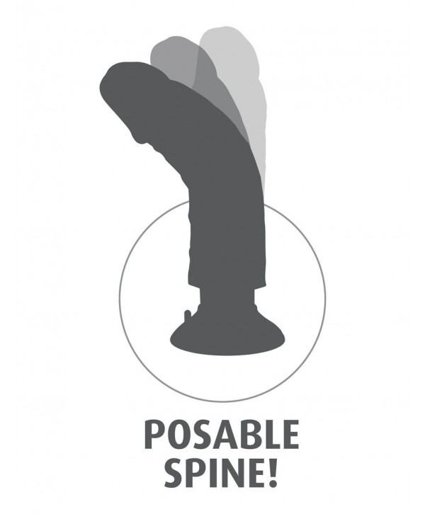 Вибромассажер-реалистик 6  Vibrating Cock - 17,8 см.