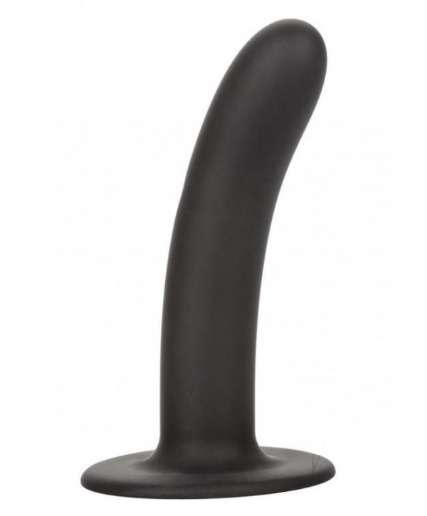 Черный анальный стимулятор Silicone Smooth Probe - 15,25 см.