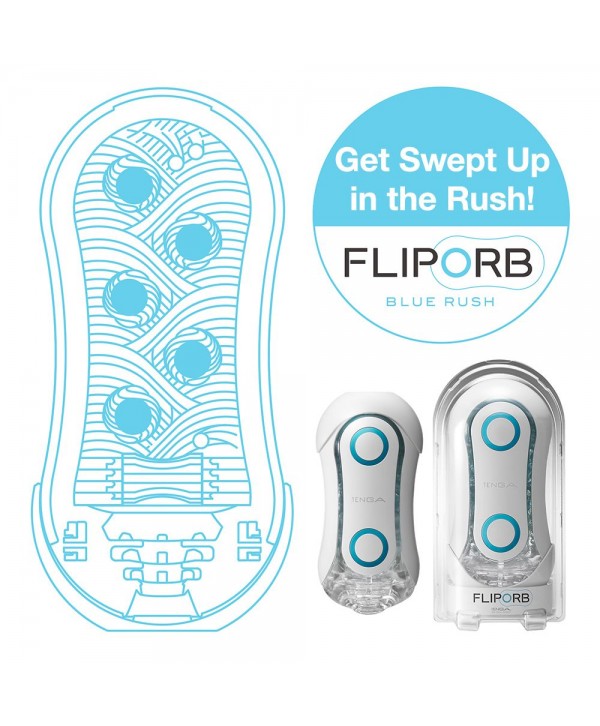 Мастурбатор Tenga FLIP ORB BLUE RUSH