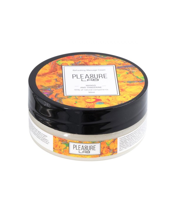 Массажный крем Pleasure Lab Refreshing с ароматом манго и мандарина - 50 мл.
