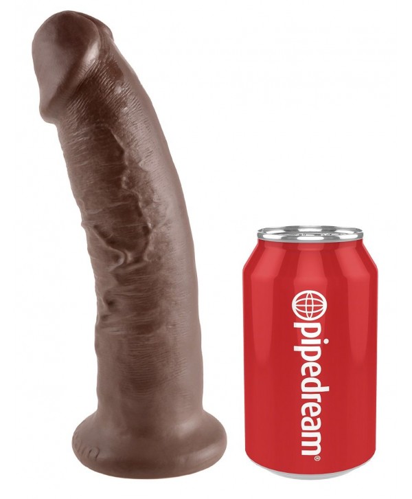 Коричневый фаллоимитатор 9  Cock - 22,9 см.