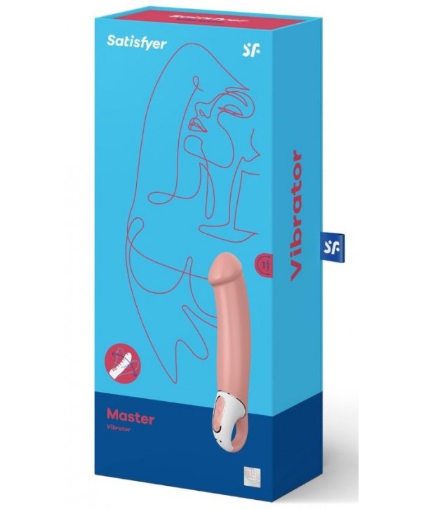 Перезаряжаемый вибратор Satisfyer Master - 23,5 см.