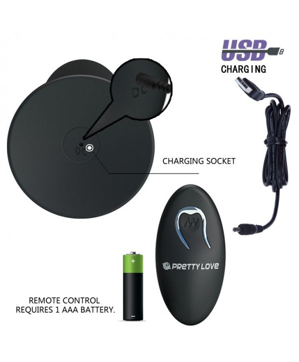 Анальная пробка с вибрацией и пультом управления Remote Control Vibrating Plug - 11 см.
