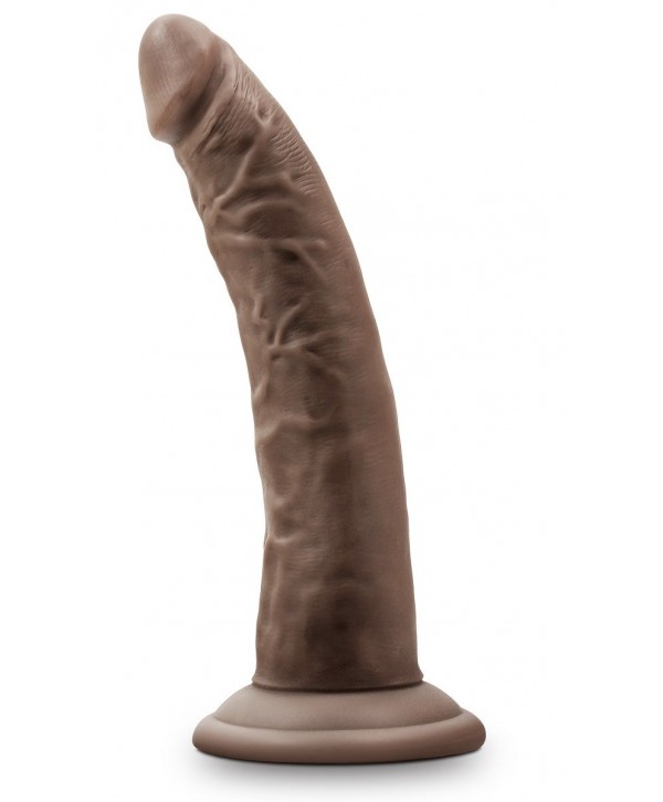 Коричневый фаллоимитатор 7 Inch Cock With Suction Cup - 19 см.