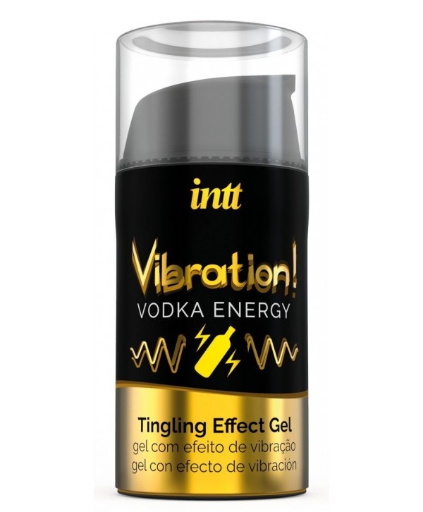 Жидкий интимный гель с эффектом вибрации Vibration! Vodka Energy - 15 мл.