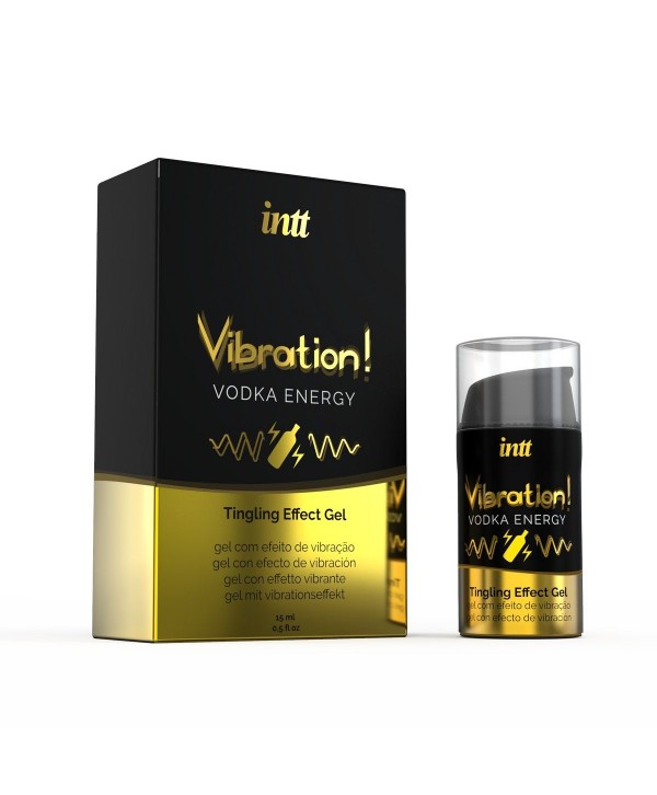 Жидкий интимный гель с эффектом вибрации Vibration! Vodka Energy - 15 мл.