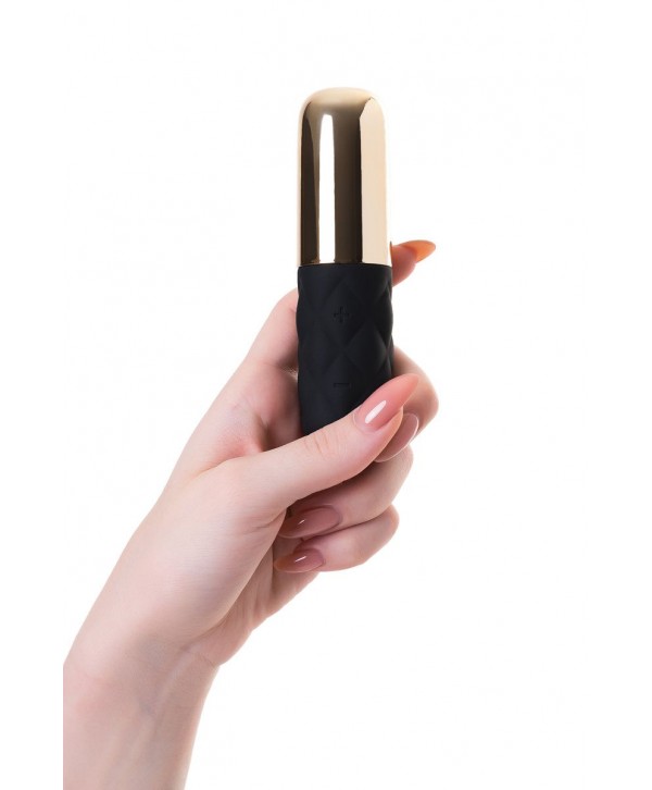 Чёрно-золотистая вибропуля Satisfyer Lovely Honey