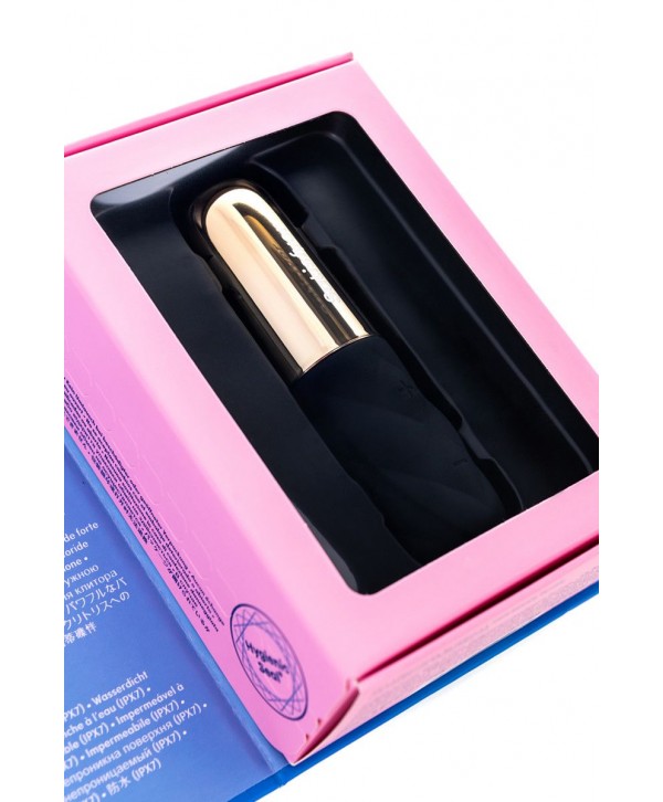Чёрно-золотистая вибропуля Satisfyer Lovely Honey