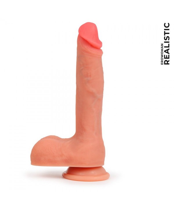 Реалистичный фаллоимитатор на присоске Erowoman Realistic XL
