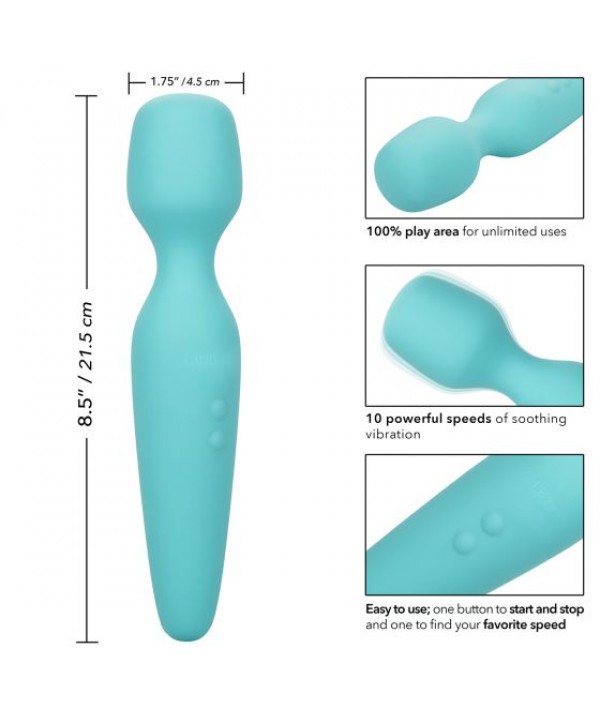 Голубой wand-вибромассажер They-ology Vibrating Intimate Massager